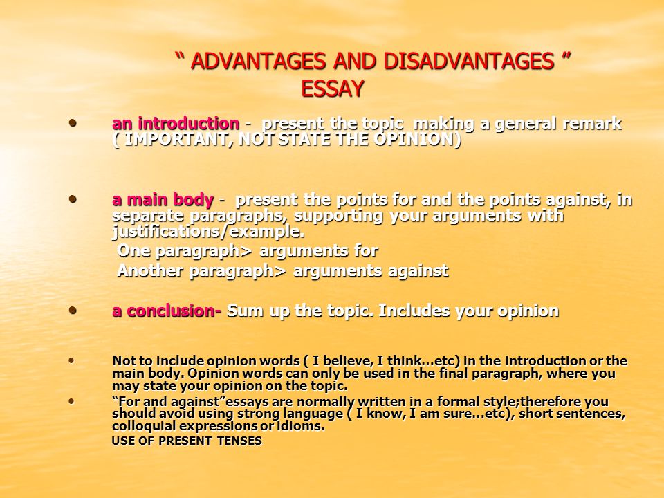 Essay about technology advantages youth